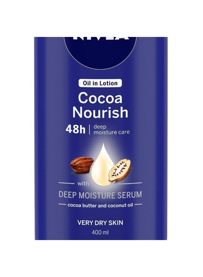 NIVEA Cocoa Nourish Body Lotion, 400ml - Image 2